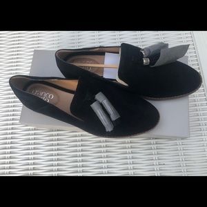 Franco Sarto Black Suede Shoes